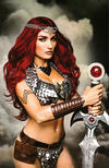 Cover for Red Sonja (Dynamite Entertainment, 2016 series) #3 [Cover F Retailer Incentive 'Virgin' Cosplay]