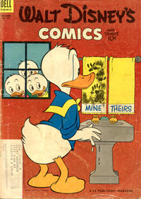Cover for Walt Disney's Comics and Stories (Dell, 1940 series) #v13#12 (156) [Subscription Box Cover Variant]