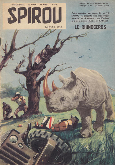 Cover for Spirou (Dupuis, 1947 series) #941