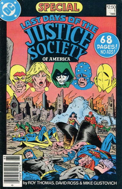 Cover for Last Days of the Justice Society Special (DC, 1986 series) #1 [Newsstand]