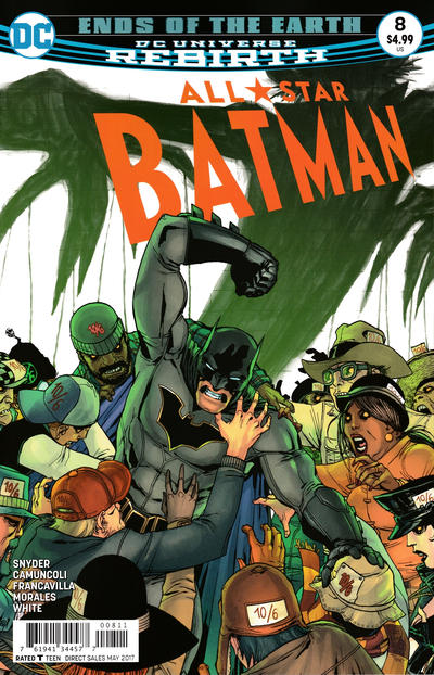 Cover for All Star Batman (DC, 2016 series) #8 [Giuseppe Camuncoli "Batman" Cover]