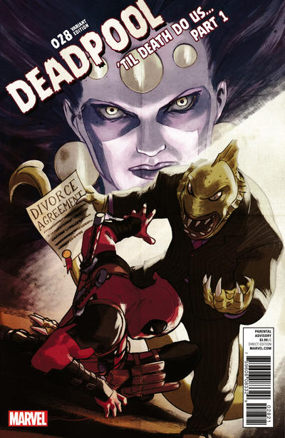 Cover for Deadpool (Marvel, 2016 series) #28 [Lopez Poster Variant]