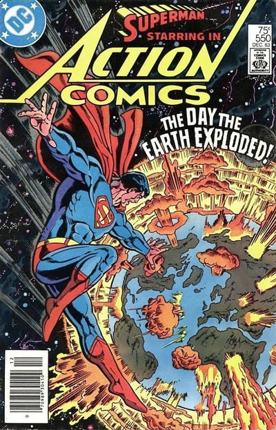 Cover for Action Comics (DC, 1938 series) #550 [Newsstand]
