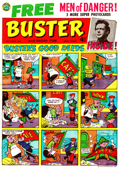 Cover for Buster (IPC, 1960 series) #18 March 1961 [43]