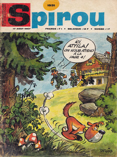 Cover for Spirou (Dupuis, 1947 series) #1531