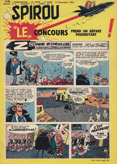 Cover for Spirou (Dupuis, 1947 series) #1126