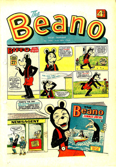 Cover for The Beano (D.C. Thomson, 1950 series) #1406
