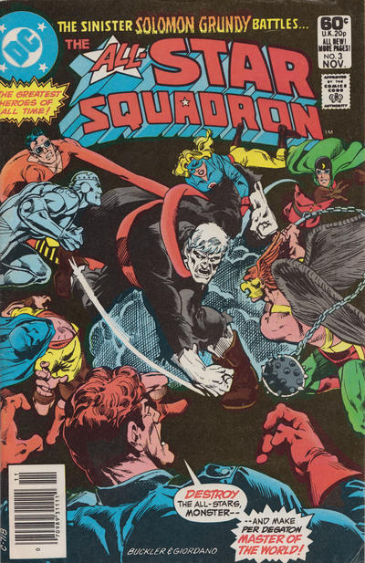 Cover for All-Star Squadron (DC, 1981 series) #3 [Newsstand]