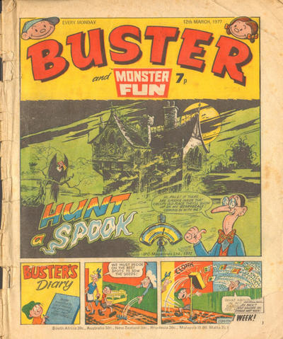 Cover for Buster (IPC, 1960 series) #12 March 1977 [852]