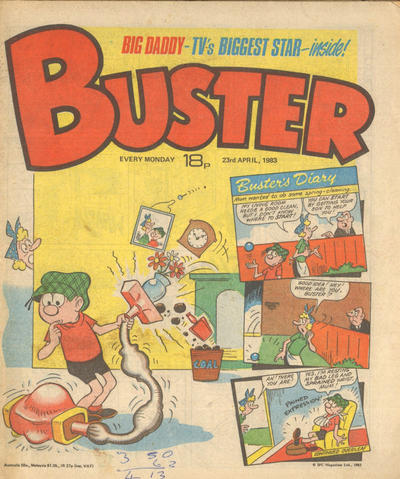 Cover for Buster (IPC, 1960 series) #23 April 1983 [1163]