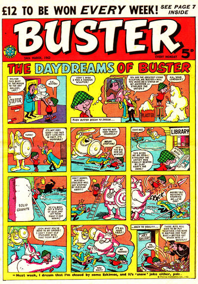 Cover for Buster (IPC, 1960 series) #24 March 1962 [96]
