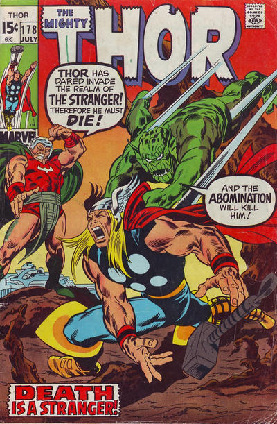 Cover for Thor (Marvel, 1966 series) #178 [No price]