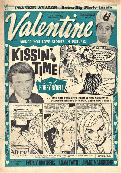 Cover for Valentine (IPC, 1957 series) #2 December 1961