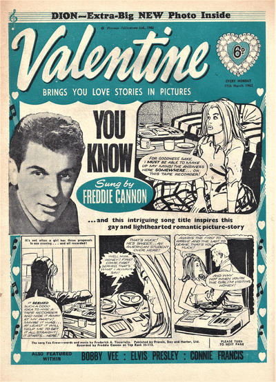 Cover for Valentine (IPC, 1957 series) #17 March 1962