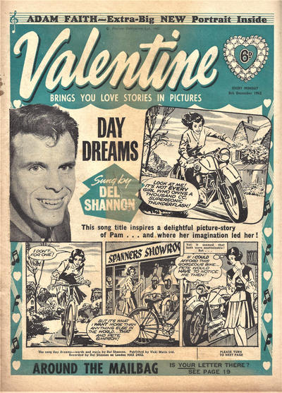Cover for Valentine (IPC, 1957 series) #8 December 1962