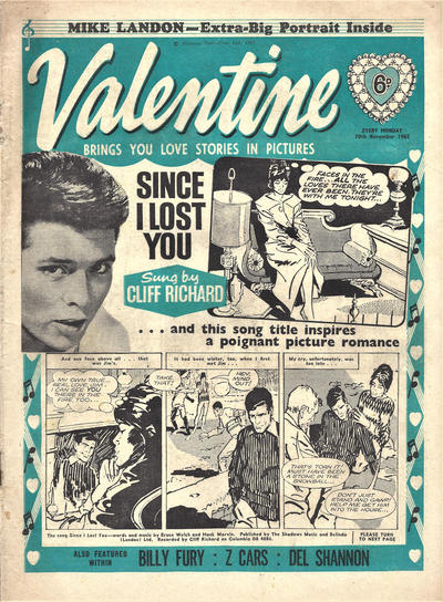 Cover for Valentine (IPC, 1957 series) #10 November 1962
