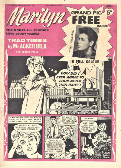 Cover for Marilyn (Amalgamated Press, 1955 series) #23 September 1961