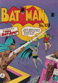 Cover for Batman (K. G. Murray, 1950 series) #108 [1' price]
