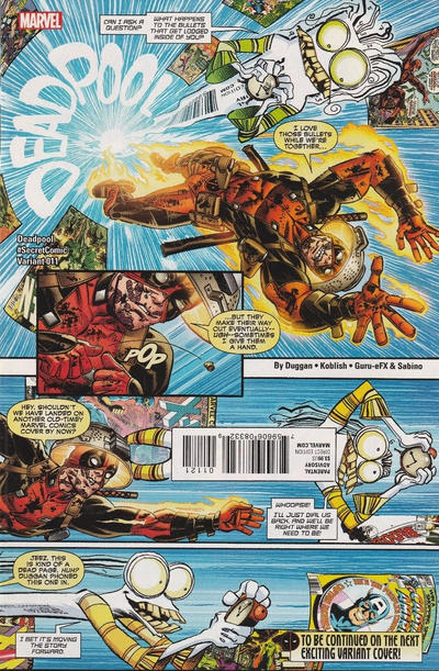 Cover for Deadpool (Marvel, 2016 series) #11 [Incentive Scott Koblish Secret Comic Variant]