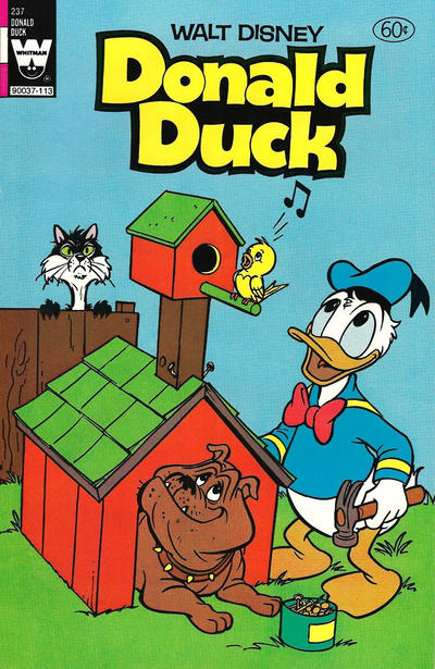 Cover for Donald Duck (Western, 1962 series) #237 [Whitman White Logo]