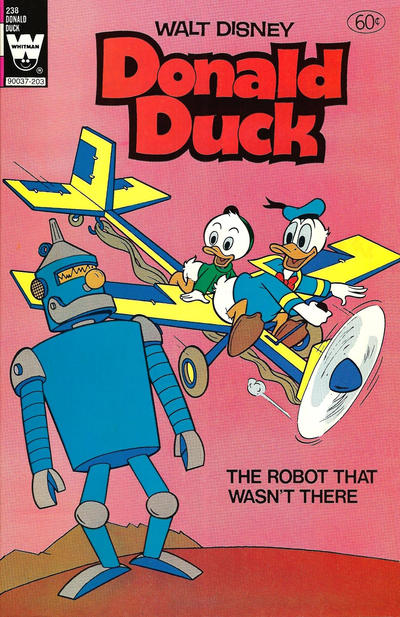 Cover for Donald Duck (Western, 1962 series) #238 [White Whitman Seal variant]