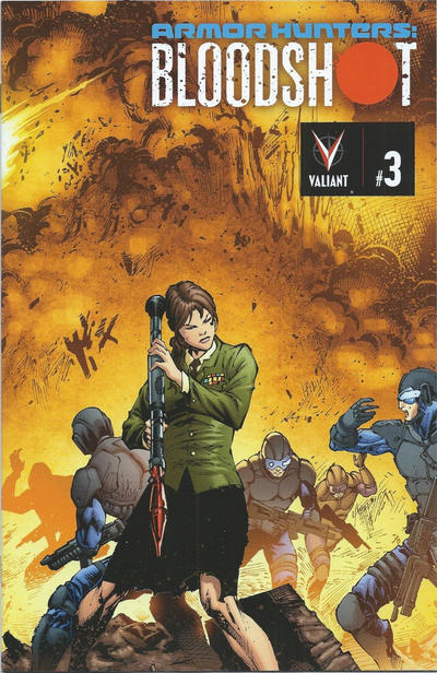 Cover for Armor Hunters: Bloodshot (Valiant Entertainment, 2014 series) #3 [Cover I - Interlocking Mega Cover - Diego Bernard]