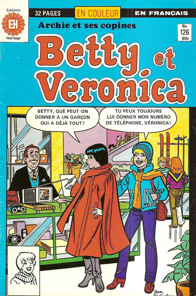 Cover for Betty et Véronica (Editions Héritage, 1971 series) #126