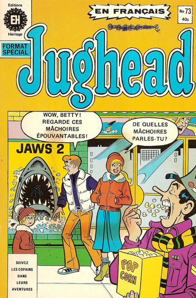 Cover for Jughead (Editions Héritage, 1972 series) #73