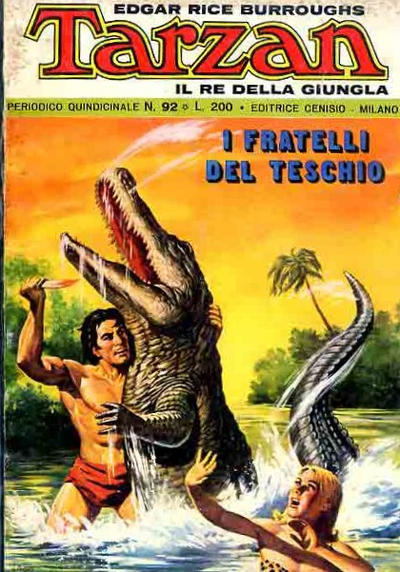 Cover for Tarzan (Editrice Cenisio, 1968 series) #92