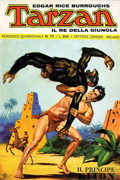 Cover for Tarzan (Editrice Cenisio, 1968 series) #72