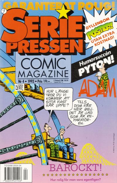 Cover for Seriepressen (Formatic, 1993 series) #4/1993