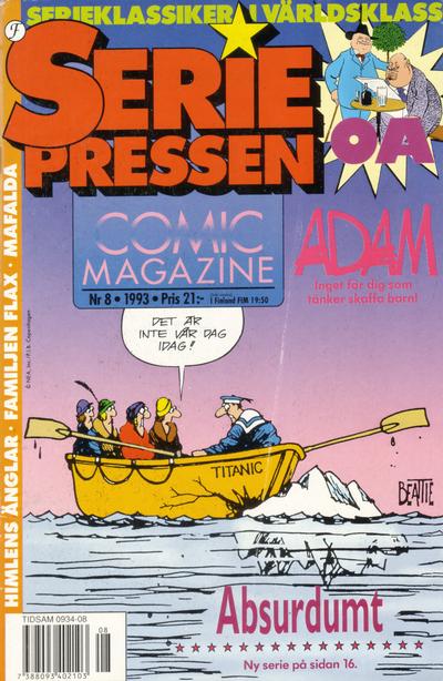 Cover for Seriepressen (Formatic, 1993 series) #8/1993