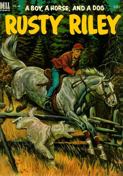 Cover for Four Color (Dell, 1942 series) #451 - Rusty Riley, a Boy, a Horse, and a Dog