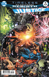 Cover for Justice League (DC, 2016 series) #18 [Fernando Pasarin / Matt Ryan Cover]