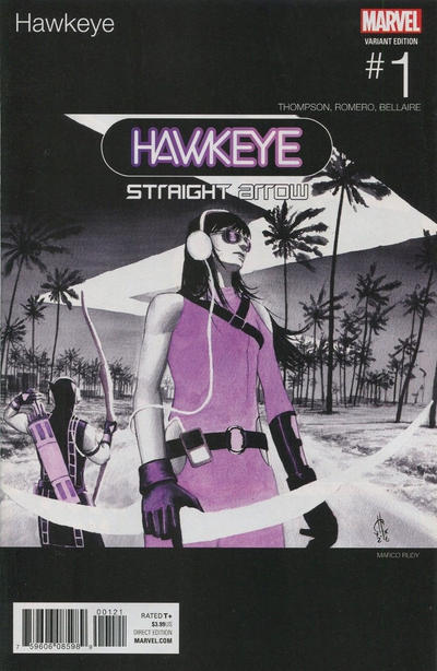 Cover for Hawkeye (Marvel, 2017 series) #1 [Marco Rudy Hip Hop Variant]