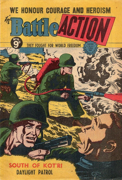 Cover for Battle Action (Horwitz, 1954 ? series) #6