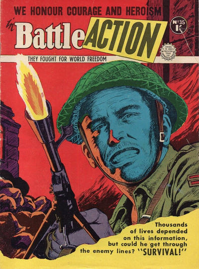 Cover for Battle Action (Horwitz, 1954 ? series) #35