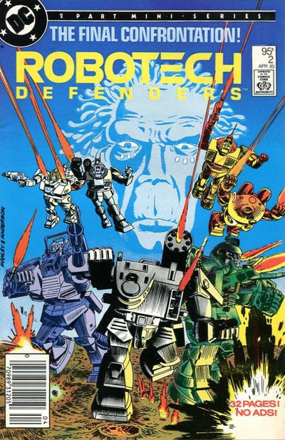 Cover for Robotech Defenders (DC, 1985 series) #2 [Canadian]