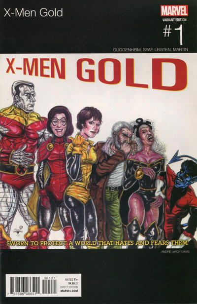 Cover for X-Men: Gold (Marvel, 2017 series) #1 [Incentive Andre Leroy Davis Hip-Hop Variant]