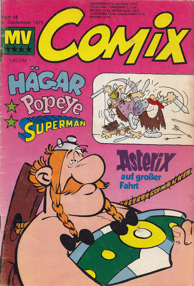 Cover for MV Comix (Egmont Ehapa, 1968 series) #18/1975