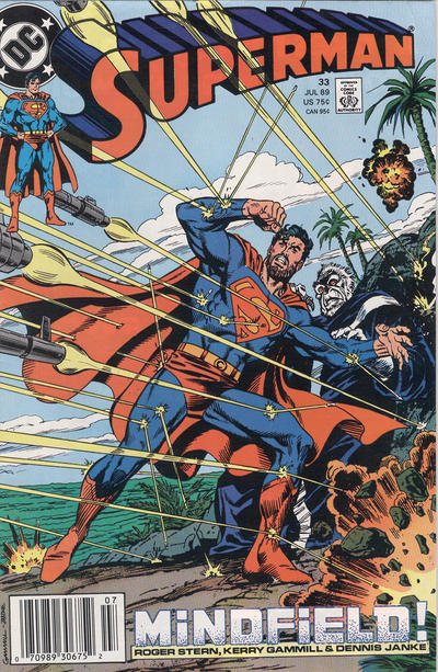 Cover for Superman (DC, 1987 series) #33 [Newsstand]