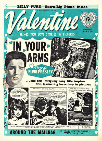 Cover for Valentine (IPC, 1957 series) #21 April 1962