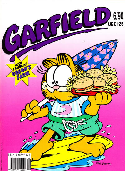 Cover for Garfield (Ravette Books, 1989 series) #6/1990
