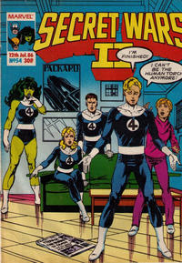 Cover Thumbnail for Secret Wars II (Marvel UK, 1986 series) #54