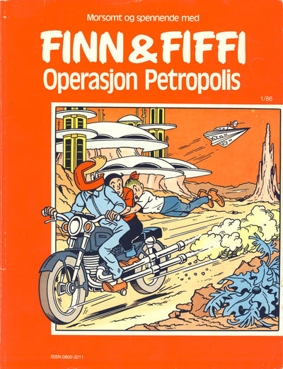 Cover for Finn & Fiffi (Skandinavisk Presse, 1983 series) #1/1986 - Operasjon Petropolis