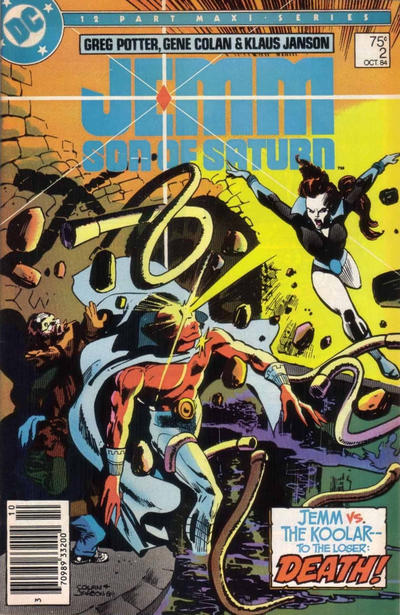 Cover for Jemm, Son of Saturn (DC, 1984 series) #2 [Newsstand]