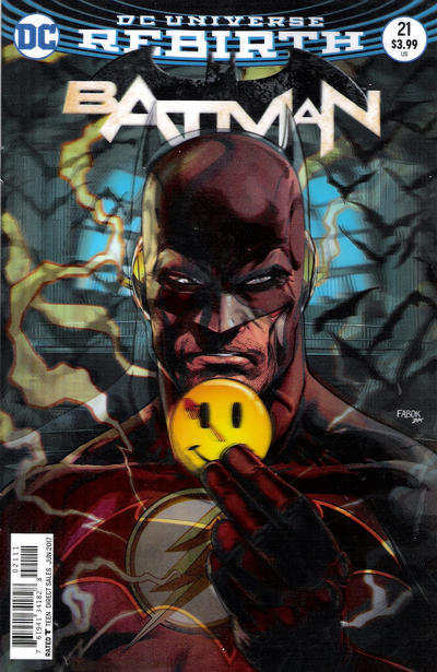 Cover for Batman (DC, 2016 series) #21 [Jason Fabok Lenticular Cover]