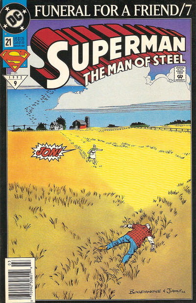 Cover for Superman: The Man of Steel (DC, 1991 series) #21 [Newsstand]
