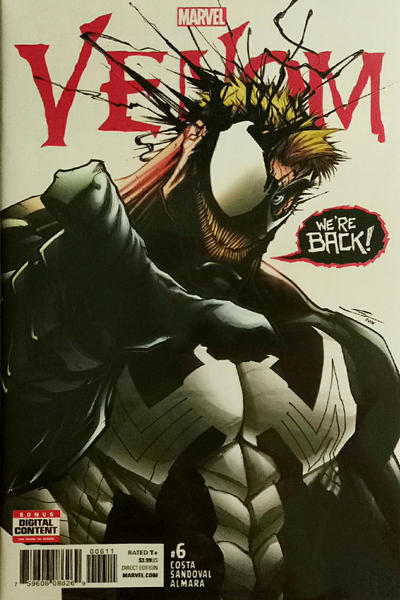Cover for Venom (Marvel, 2017 series) #6 [Direct Edition - Gerardo Sandoval Cover]