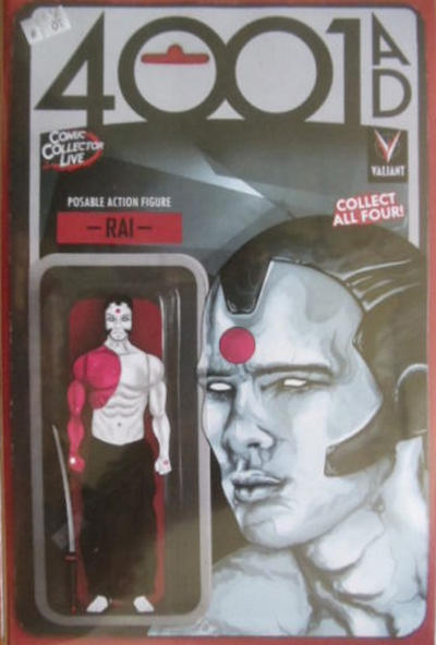 Cover for 4001 A.D. (Valiant Entertainment, 2016 series) #1 [Comic Collector Live Action Figure Variant - Chance Butler]